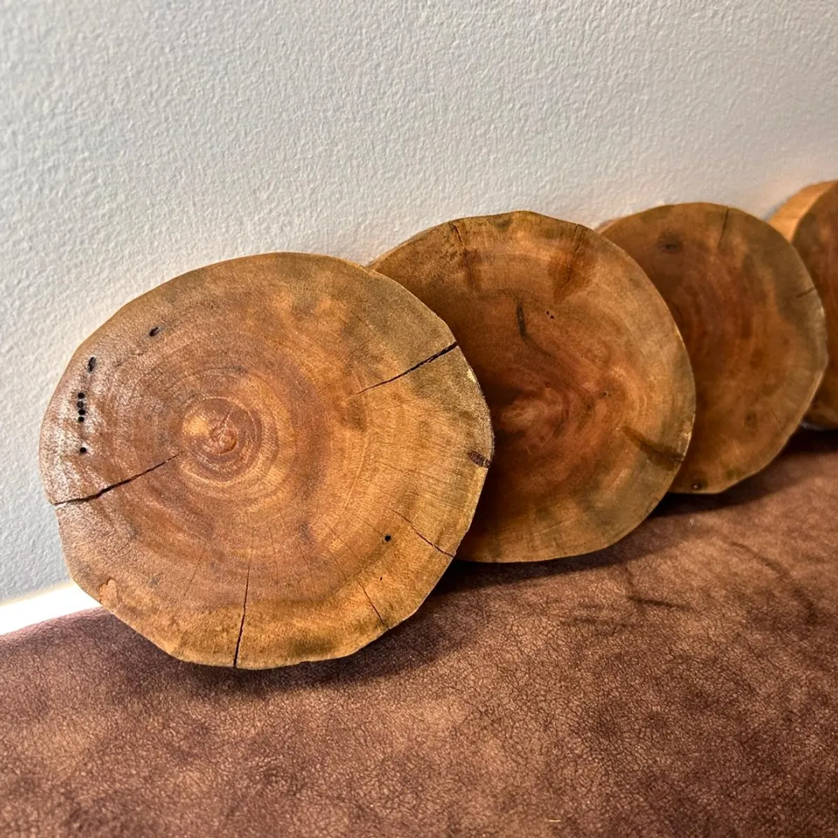 Live Cut Granadillo Wood Coasters (Set of 4)