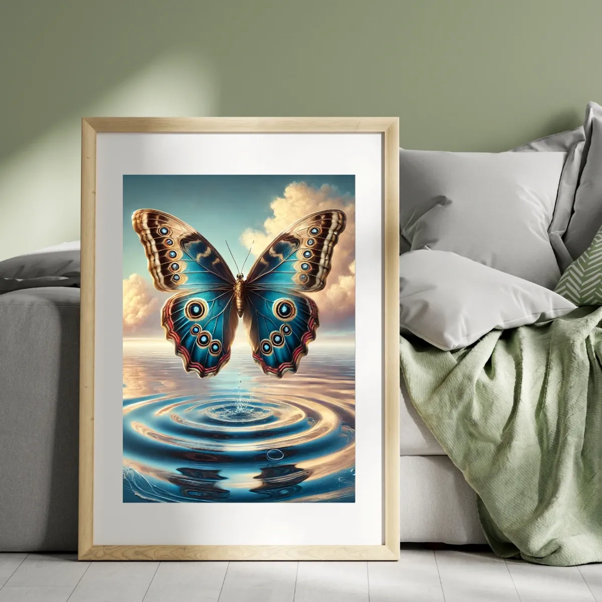 Reflection in Flight Brown 40x30